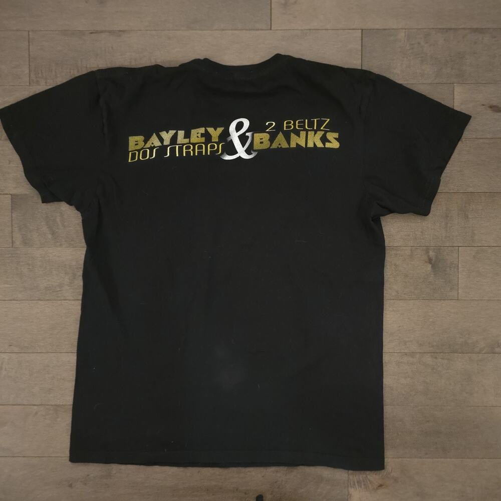 WWE Bayley Sasha Banks All The Gold Shirt Women Champions Tee Black Size M - Picture 10 of 11